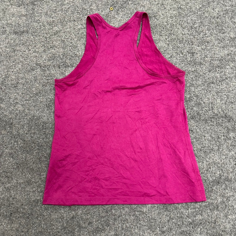 Nike Tank Top Womens Size L Pink Dri-Fit Racerback Regular Fit Athletic Top